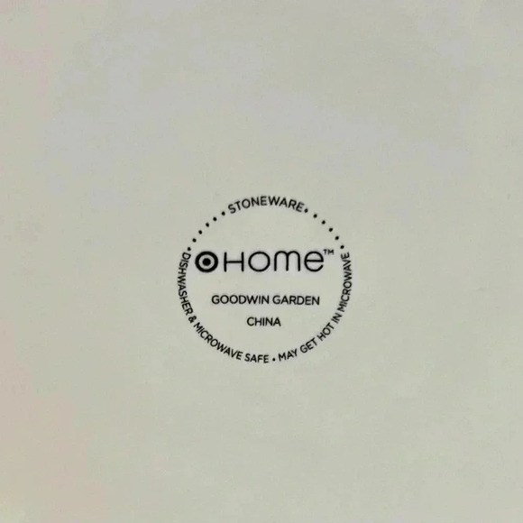 GOODWIN GARDEN PLATE BY TARGET HOME. 10 1/2" DINNER PLATE FLORAL DESIGN IN EUC. - Picture 3 of 5